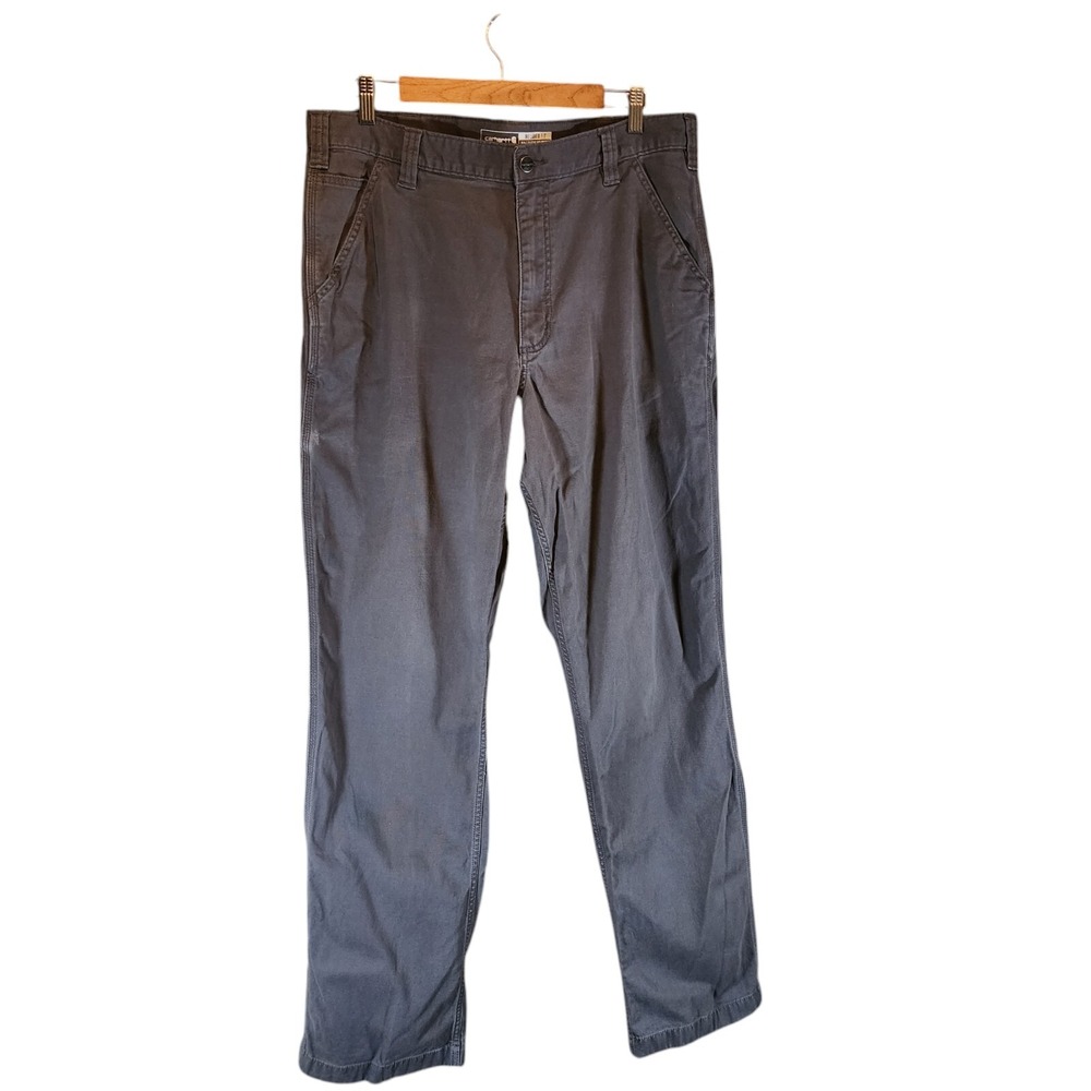 Carhartt Pants Men's Size 35 X 33.5 Gray Rugged Flex Relaxed Fit Work